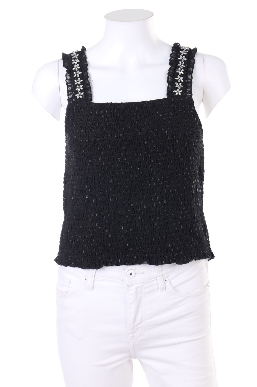 CLOCKHOUSE by C&A - Glitzer-Crop-Top mit Applikationen - D 42