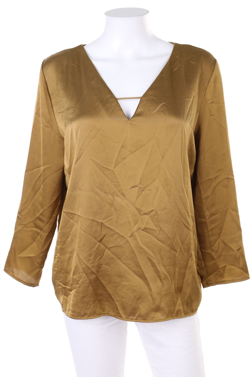 MANGO - Satin-Bluse - M