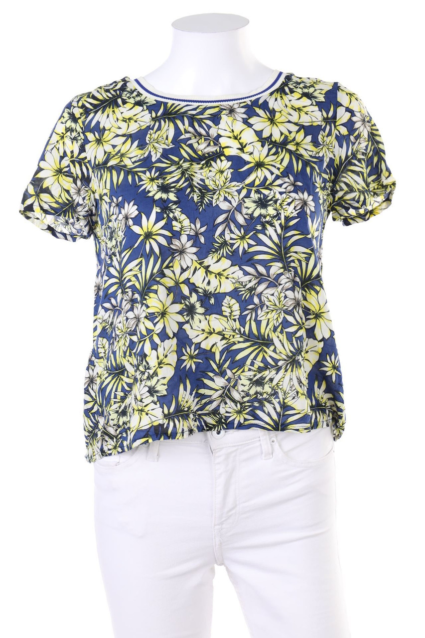 Stradivarius - Shortsleeve Blouse with Flower Print - S