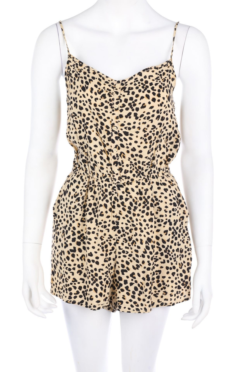H&M DIVIDED - Playsuit mit Leo-Print - D 36