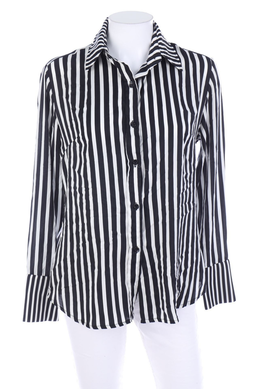 CAMOMILLA - Stripe Shirt Blouse, Satin - D 40-42