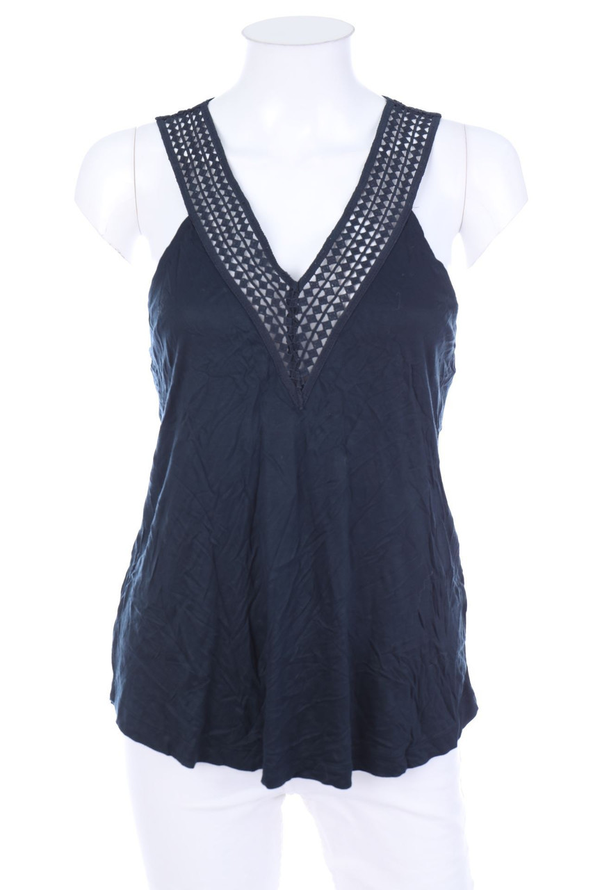 H&M - Top in A-Linie aus Viskose mit Häkelspitze - S