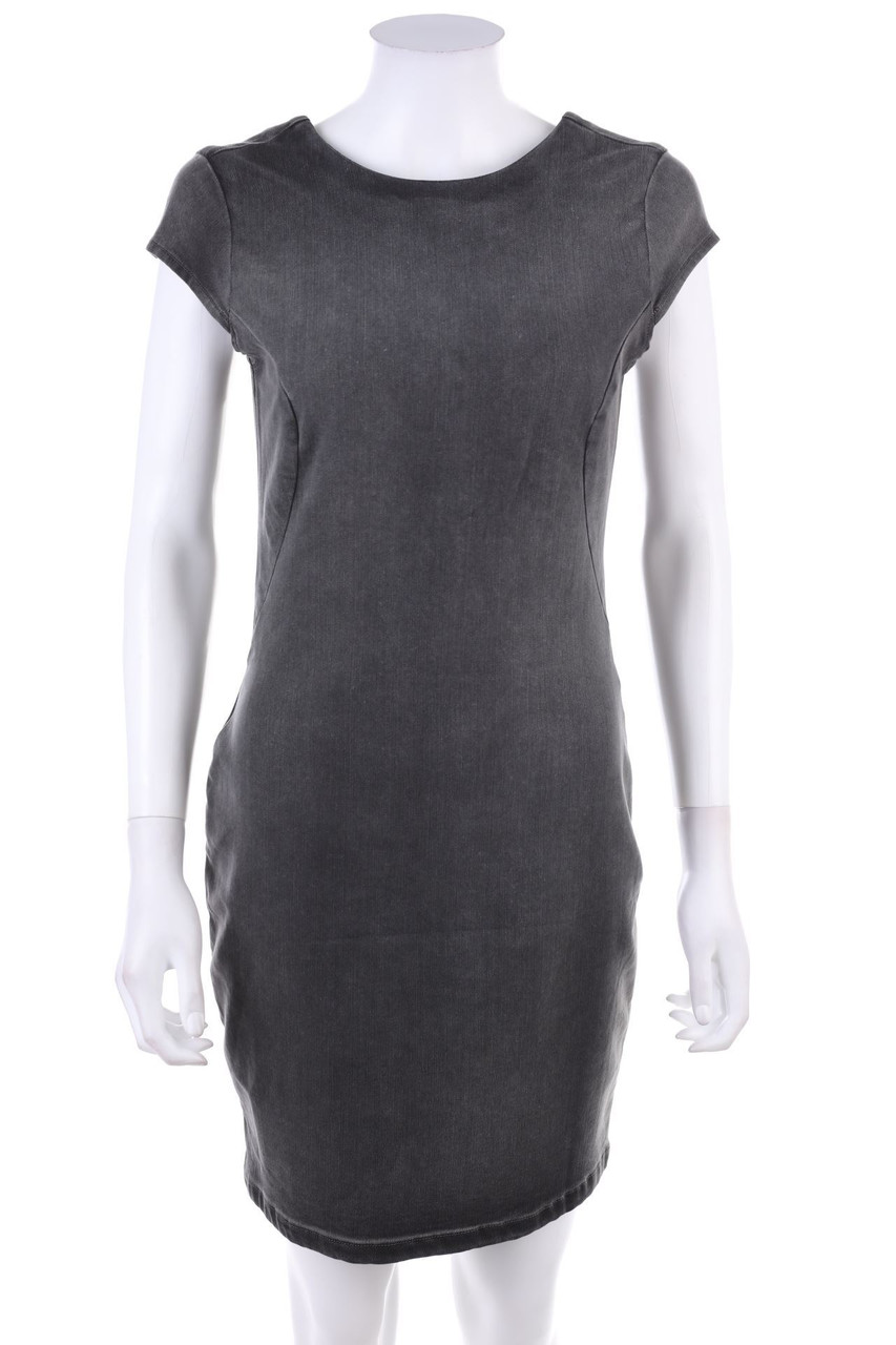 Calvin Klein Jeans - Denim-Sheath Dress with Deep Back Cutout - S