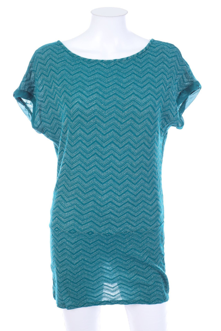 intimissimi - Glitzer-Kurzarm-Shirt mit Zickzack-Muster - S