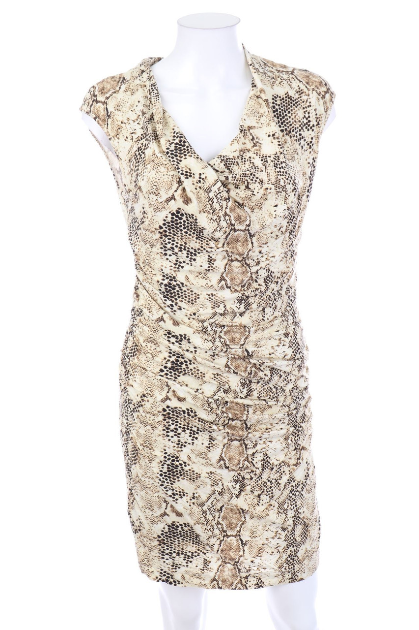 MANGO - Jersey-Minikleid mit Animal-Print - M