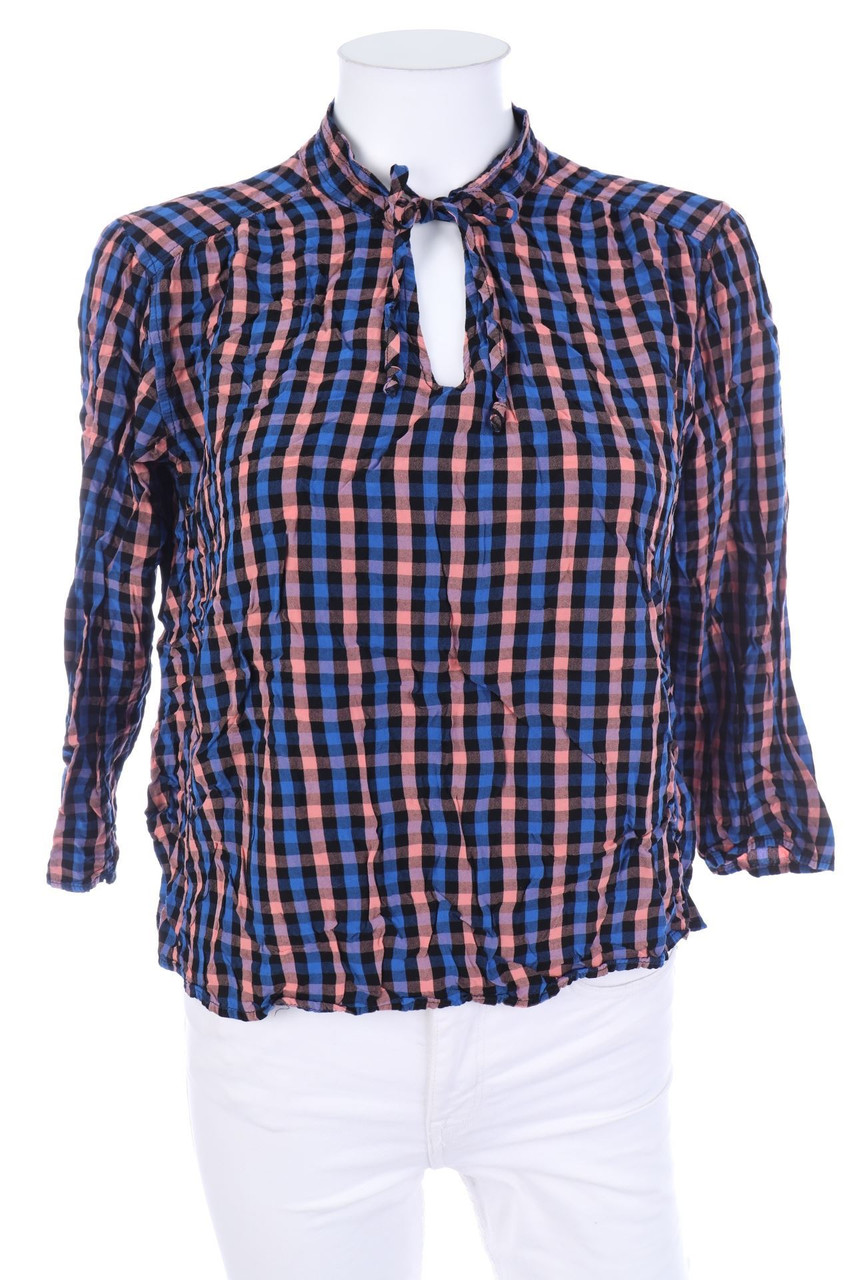 OLD NAVY - Karo-Bluse mit 3/4-Ärmel - M