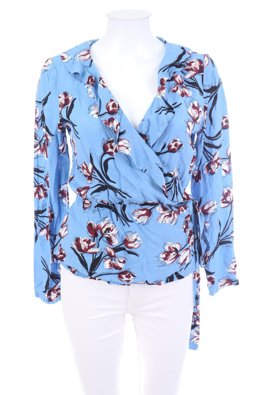 minimum - Wrap Blouse with Print - D 34
