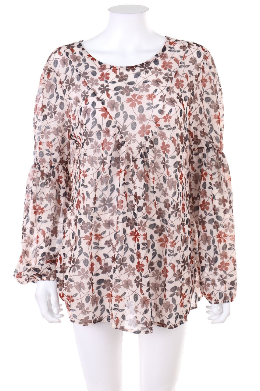 SECONDHAND - Blouse with Flower Print - L