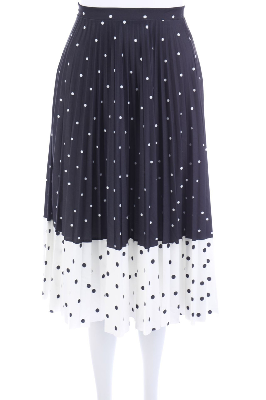 Bershka - Polka Dot-Plissé-Skirt - XS