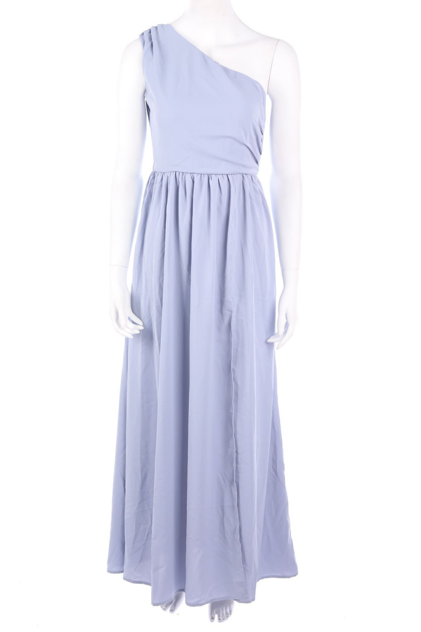 No Label - One shoulder-Evening Gown with Draping - D 36