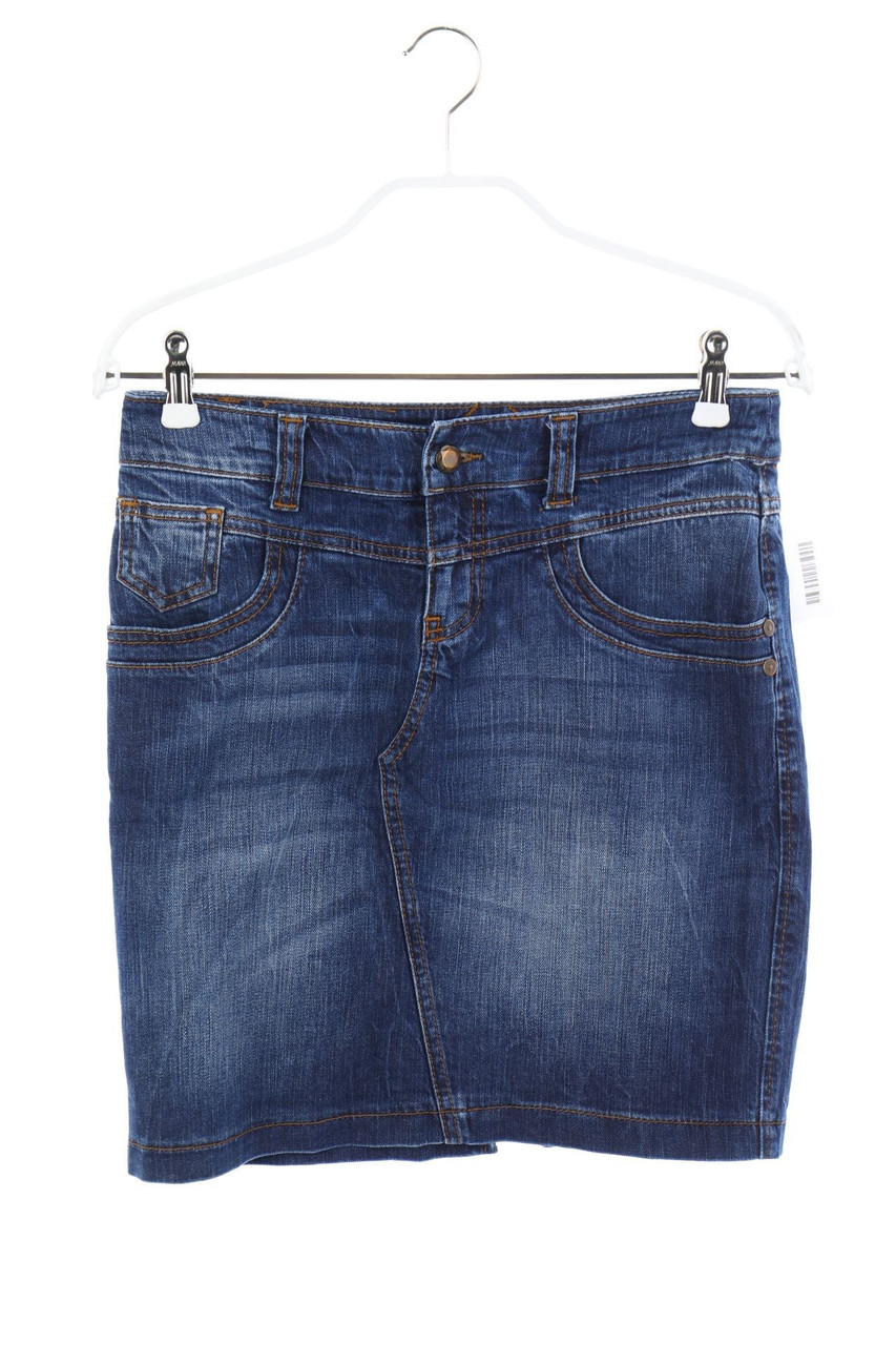 adL - Mini-Jeansrock im Used Look - XS