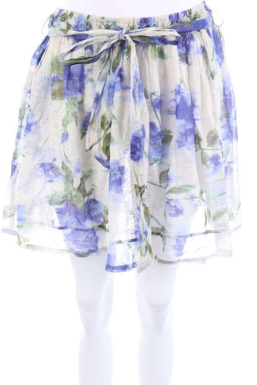 BENETTON - Cotton Skirt with Flower Print - S