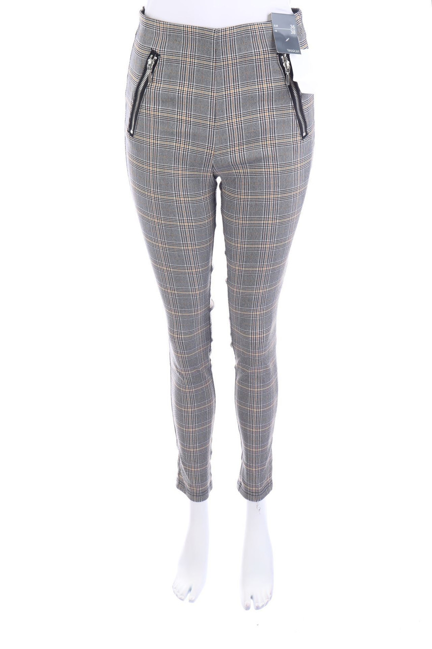 Yessica by C&A - Karo-Stretch-Skinny-Hose mit Reißverschluss - D 36-38