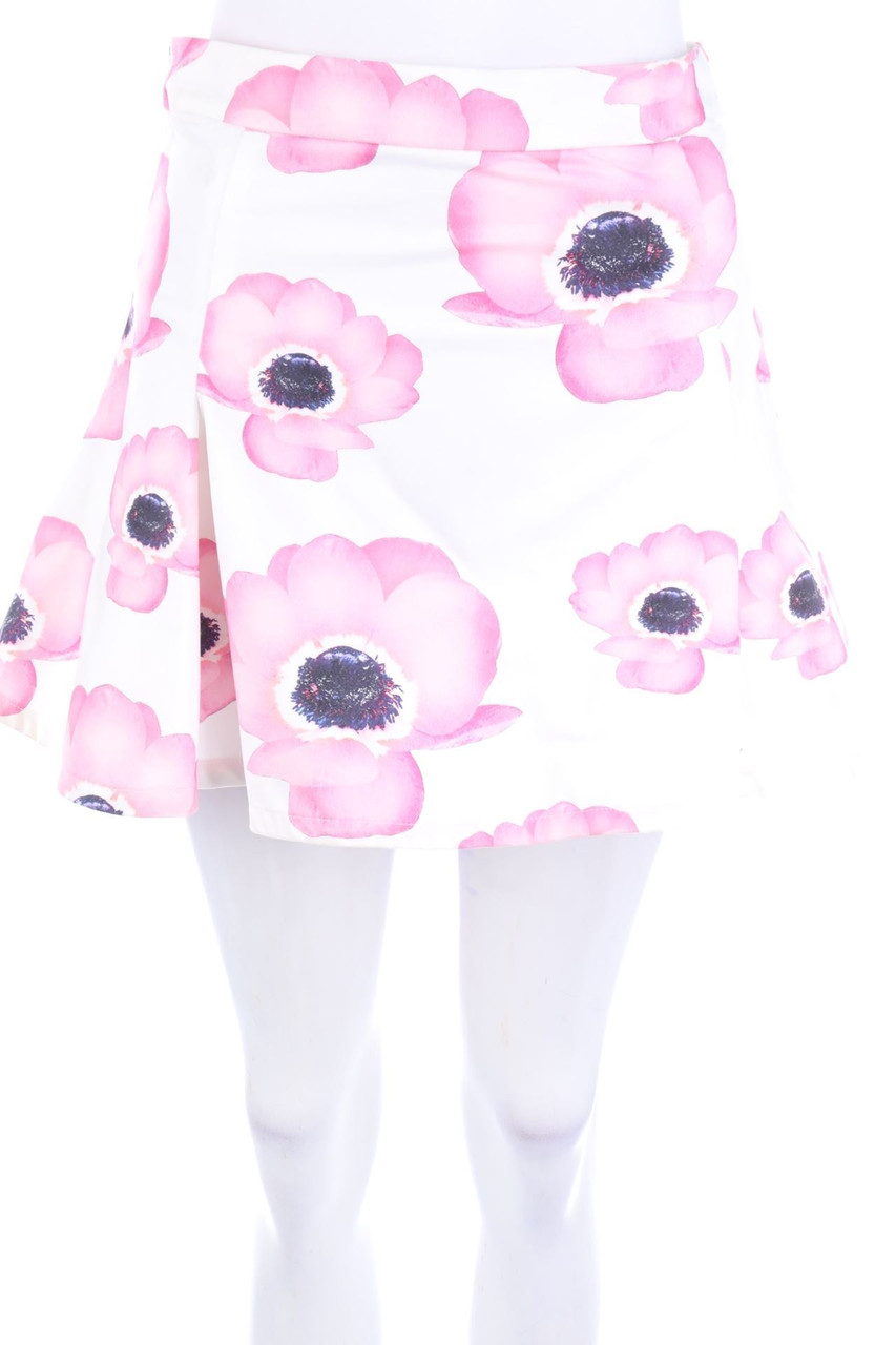 frankie morello - Micro Mini-Falten-Rock mit Blumen-Print - XS