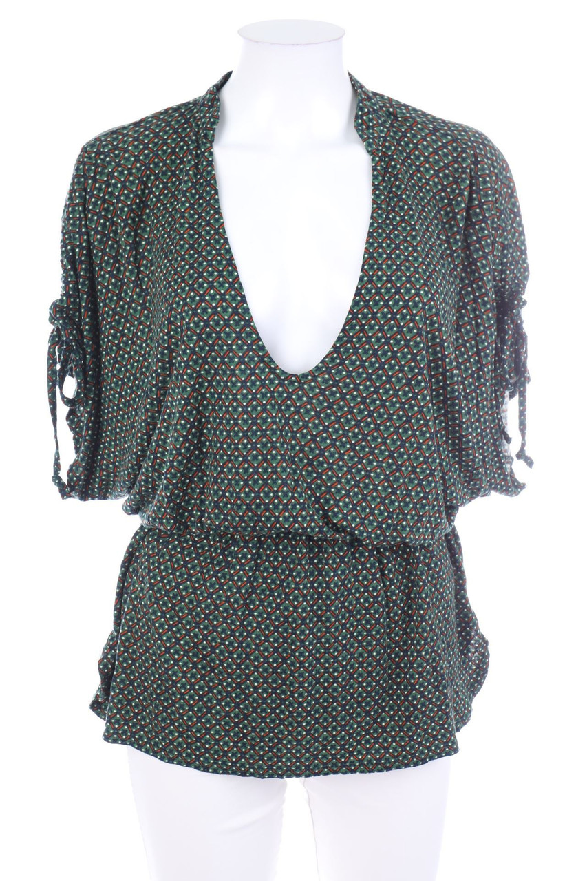 PULL&BEAR - Batwing-Shirt mit Geo-Print - S