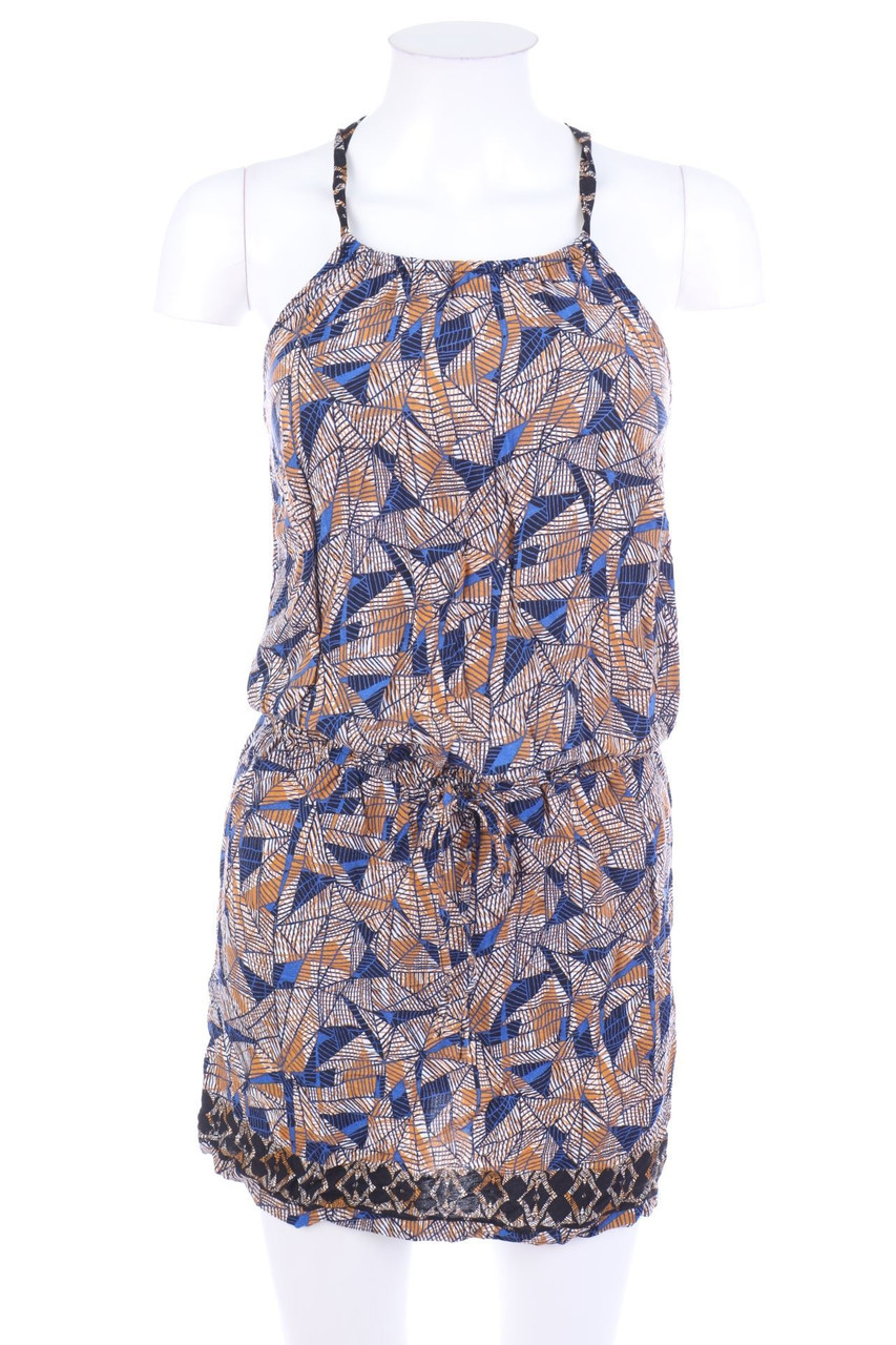 No Label - Print-Mini Dress with Drawstring - D 36