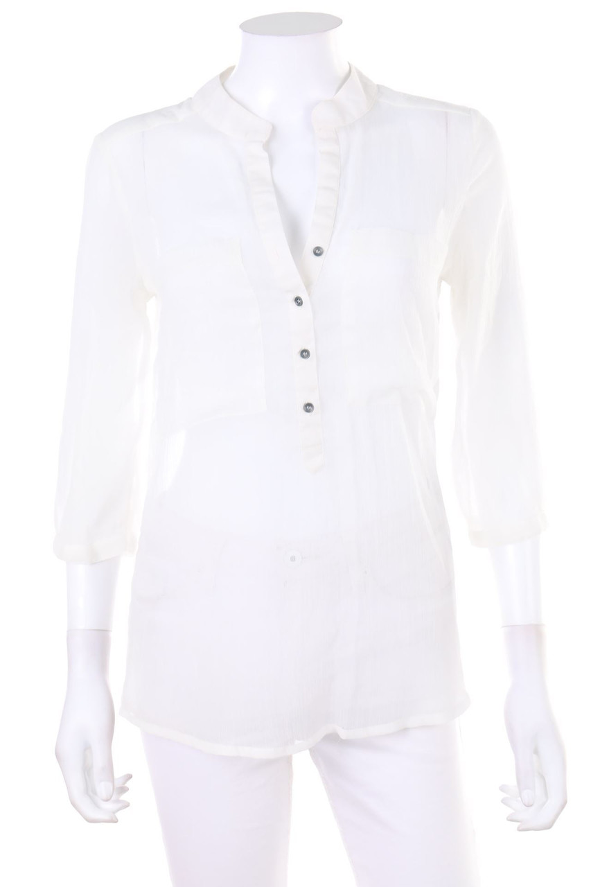 ONLY - Hemd-Bluse mit aufgesetzten Taschen - D 34