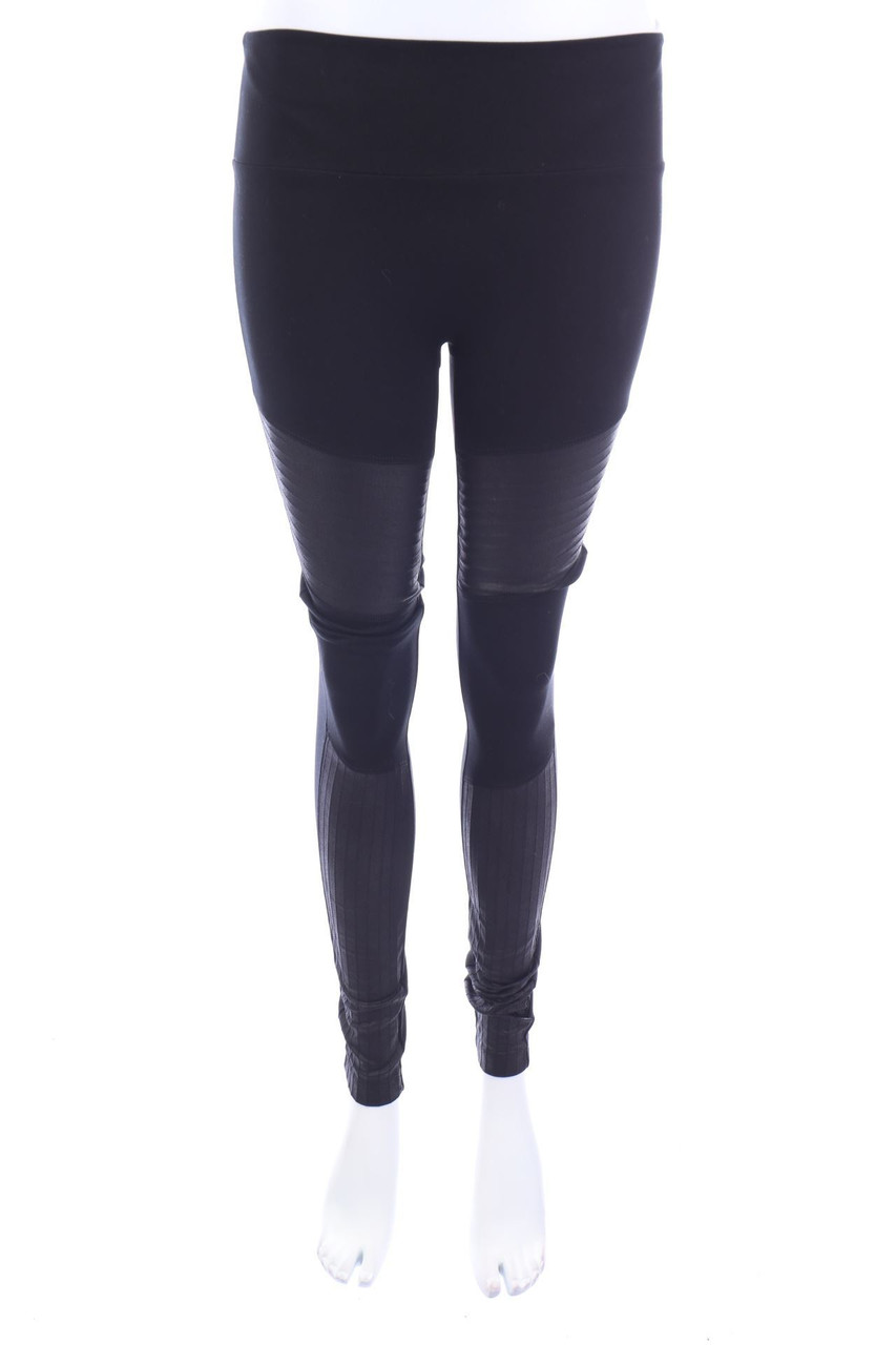 CALZEDONIA - Leggings mit Kunstleder-Details - S