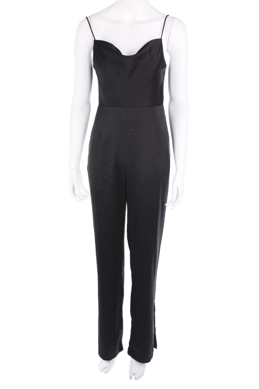 H&M - Träger-Satin-Jumpsuit mit Wasserfall-Ausschnitt - D 38
