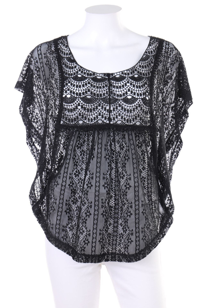 Pimkie - Kurzarm-Bluse aus Spitze - XS