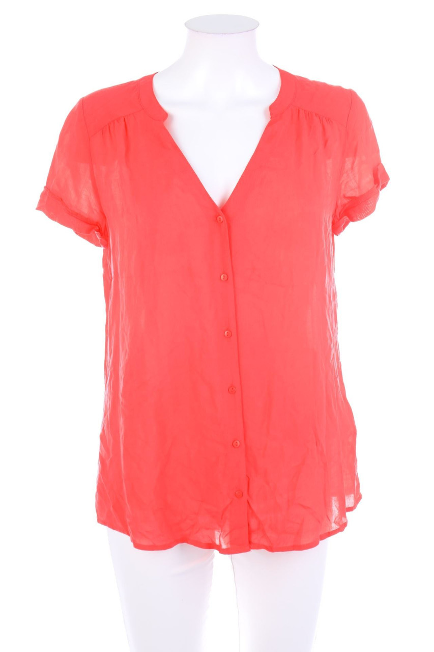 CAMAÏEU - Kurzarm-Bluse aus Viskose - D 36