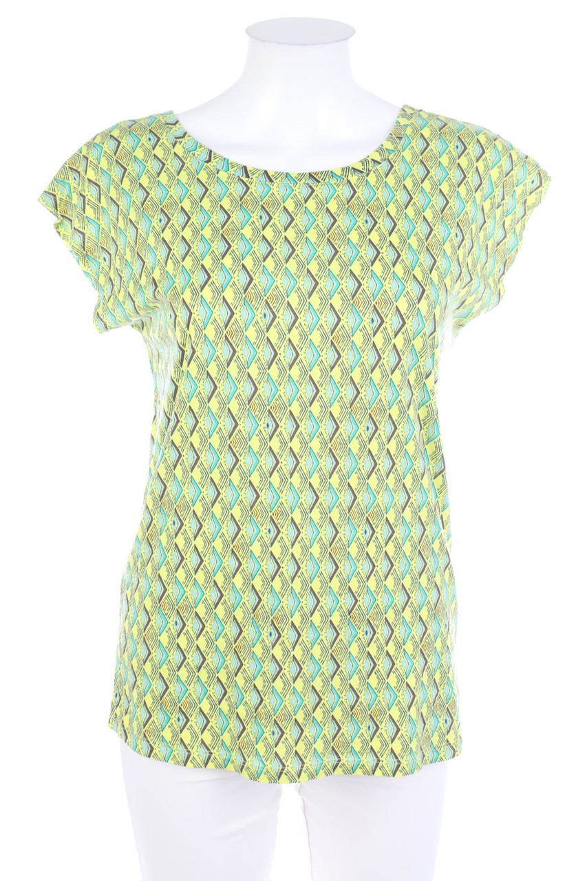 No Label - Print-Shortsleeve-Shirt with Cut-Out - D 38