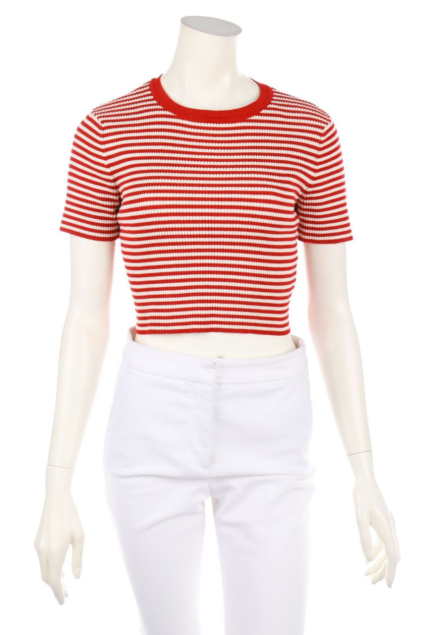 JOHN RICHMOND - Cropped-Shortsleeve Pullover - M