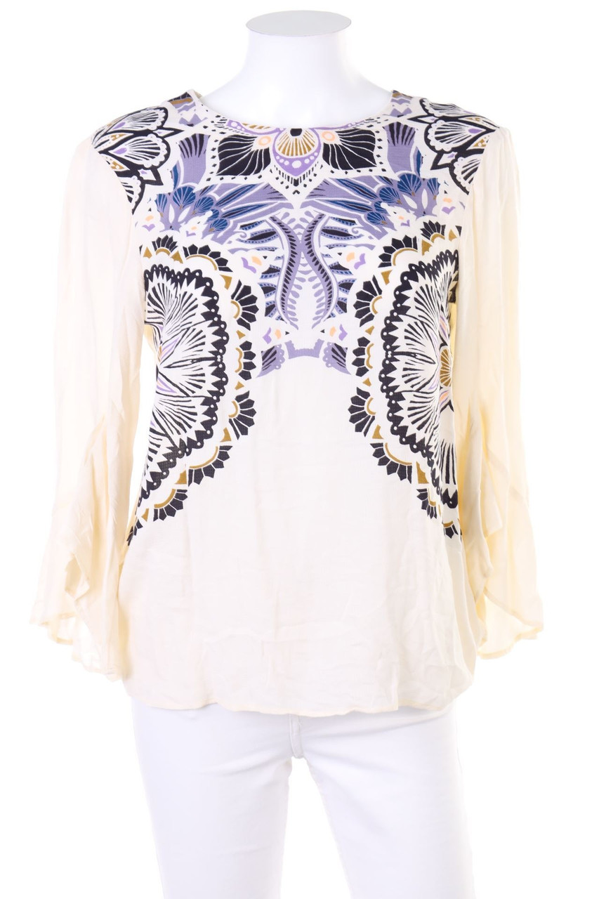 H&M - Print-Bluse mit 3/4-Ärmel - D 36