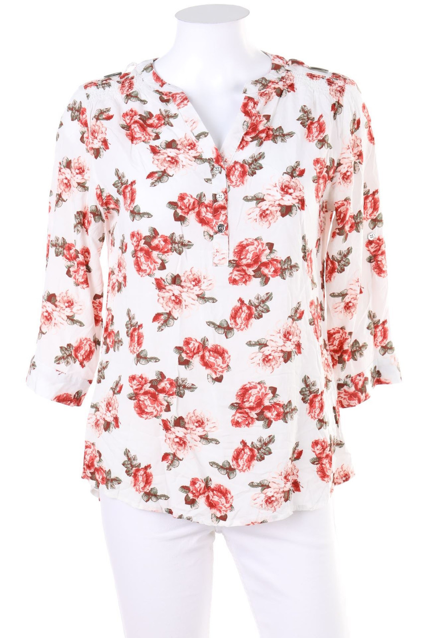 Chicorée - Blouse with Roll-up Sleeves - M