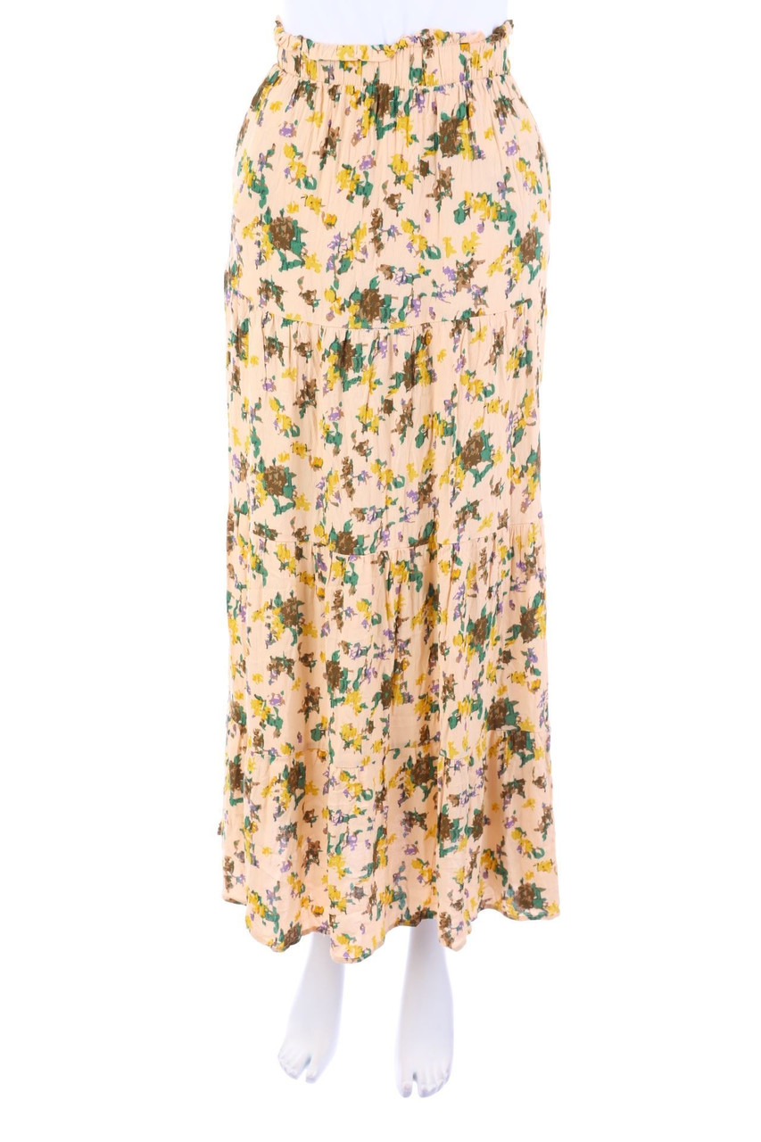 OBJECT - Maxi-Rock mit Blumen-Print - D 34