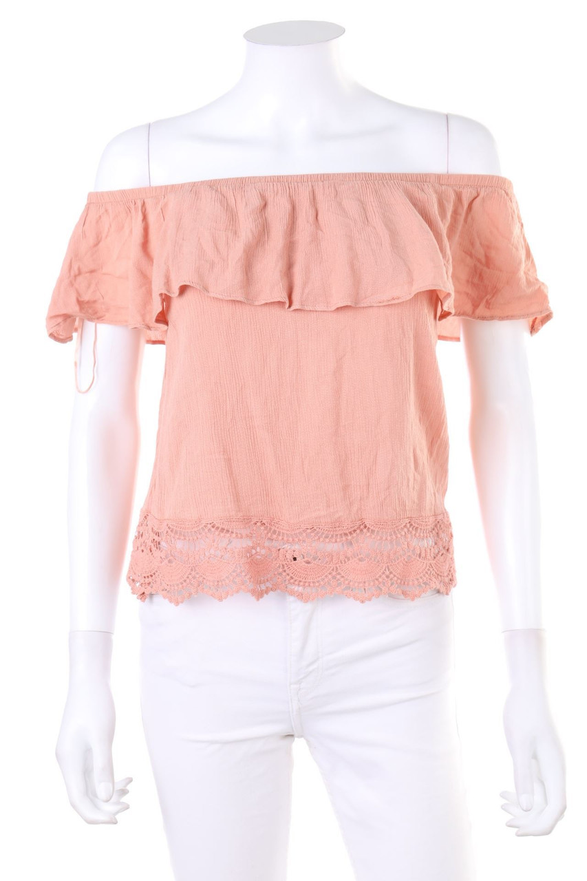 No Label - Volants-Off-the-shoulder blouse with Lace - S