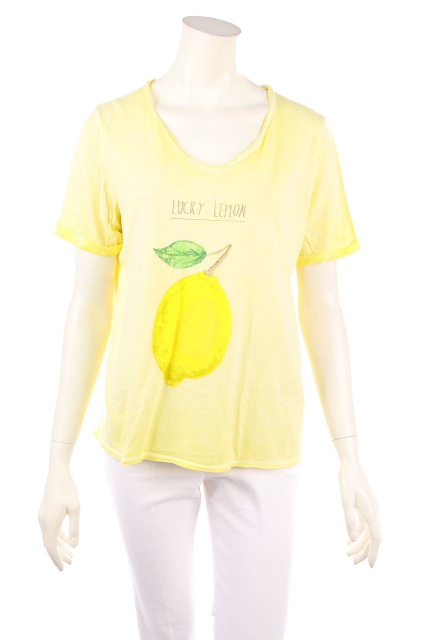 MARC AUREL - Kurzarm-Shirt mit Print - D 40