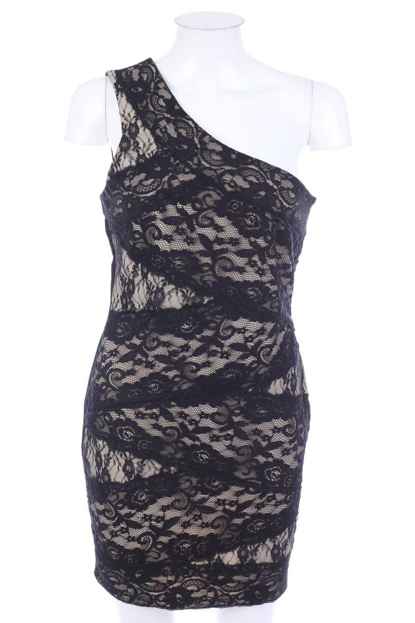 LIPSY - One-Shoulder Evening Dress, Lace - D 38