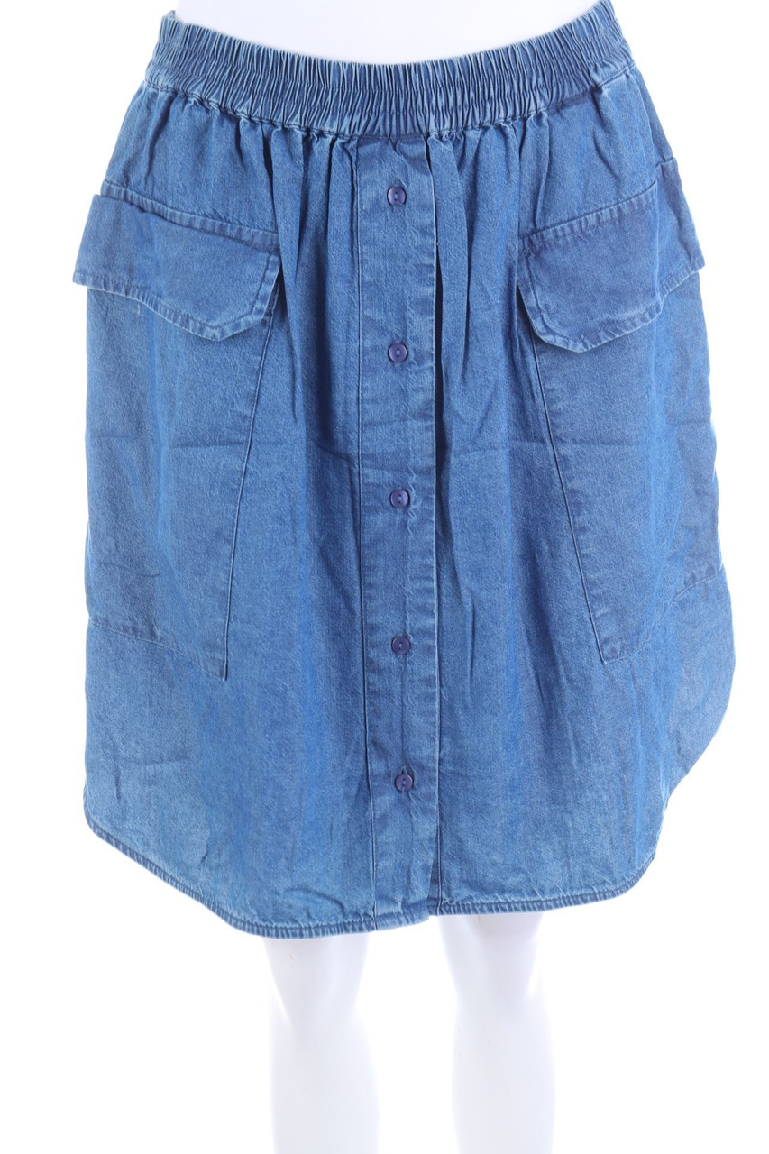 SELECTED FEMME - Minirock in Denim-Optik - D 36