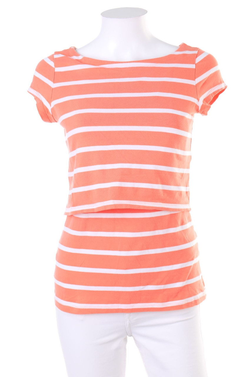 H&M MAMA - Umstands-Kurzarm-Shirt mit Streifen - S