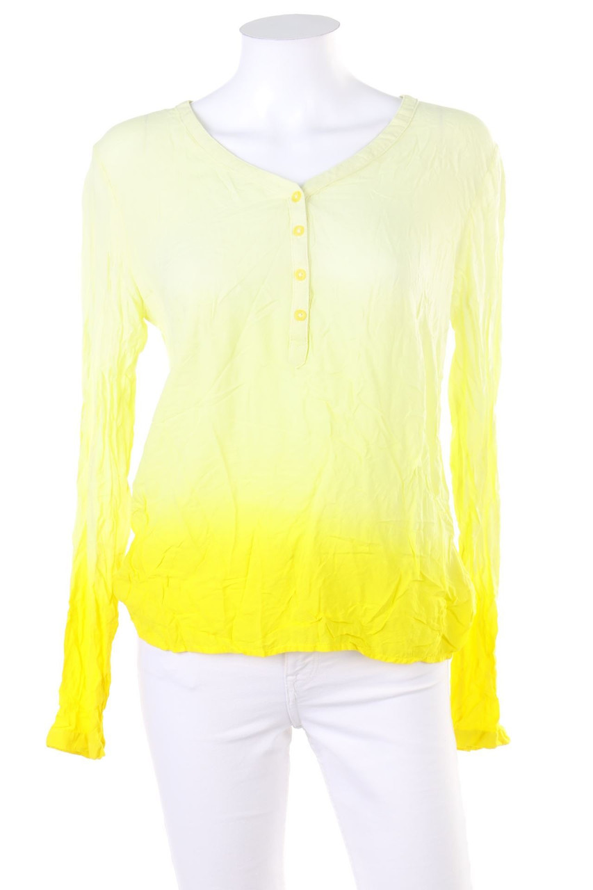 blue motion - Blouse with Dip Dye-Effect - S