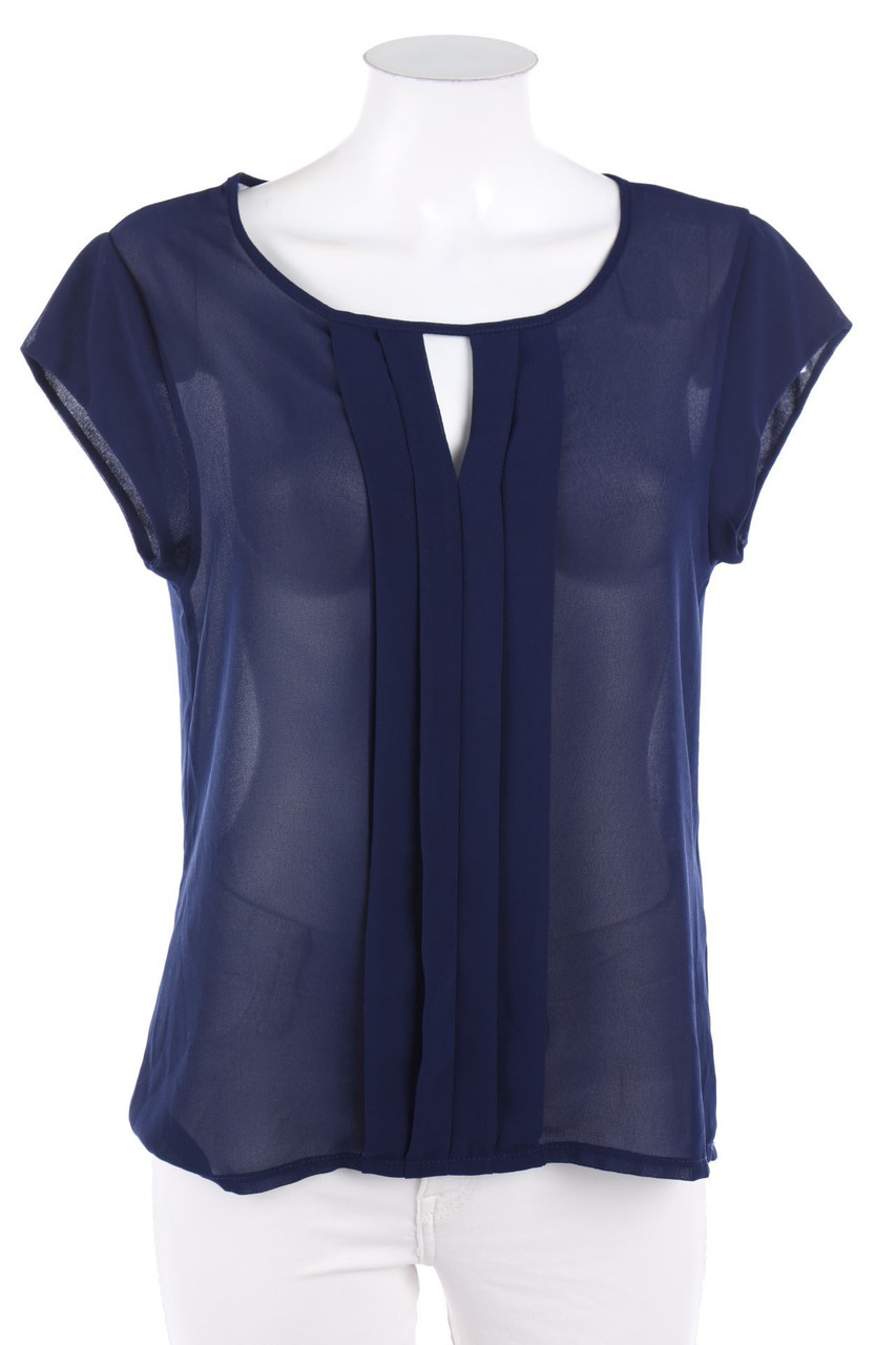 King Kong - Kurzarm-Bluse mit Cut-out - S