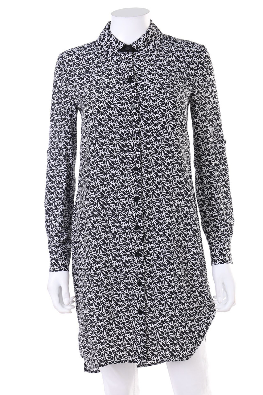 DIANE von FÜRSTENBERG - Long-Silk Blouse with floral print - D 30