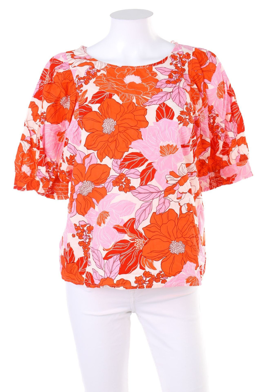C&A - Shortsleeve Blouse with Flower Print - D 40