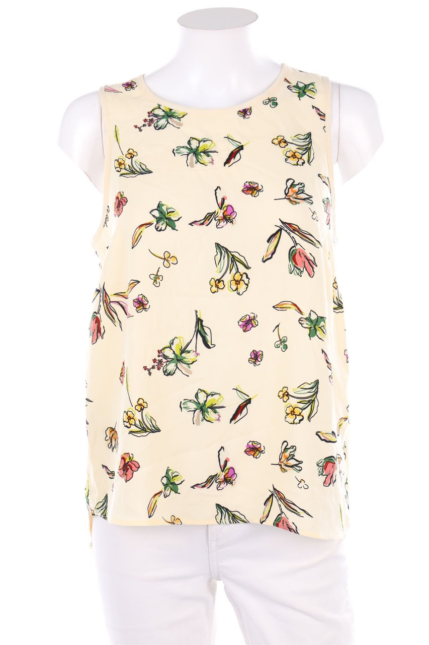 Stradivarius - Blouse Top with Flower Print - L