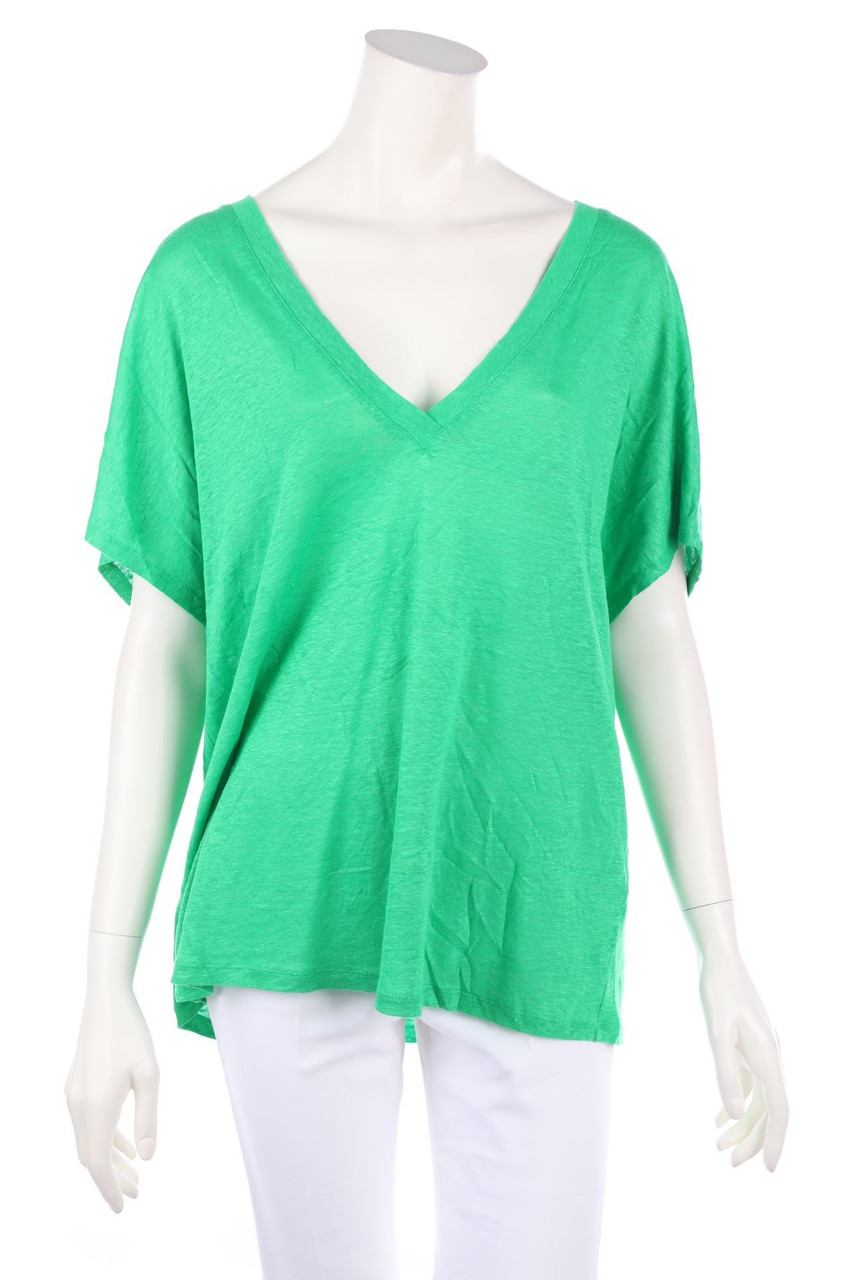 Massimo Dutti - Shirt mit überschnittener Schulter - L