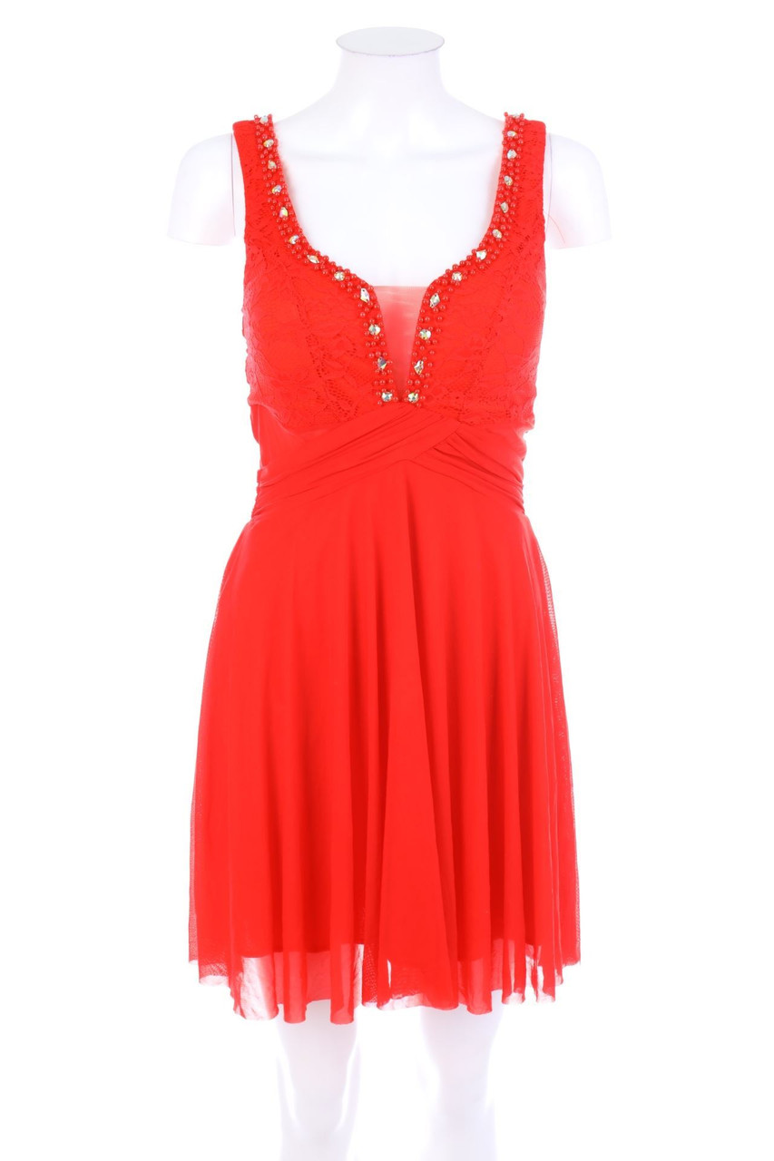 SECONDHAND - Party-Kleid mit Perlen - XS