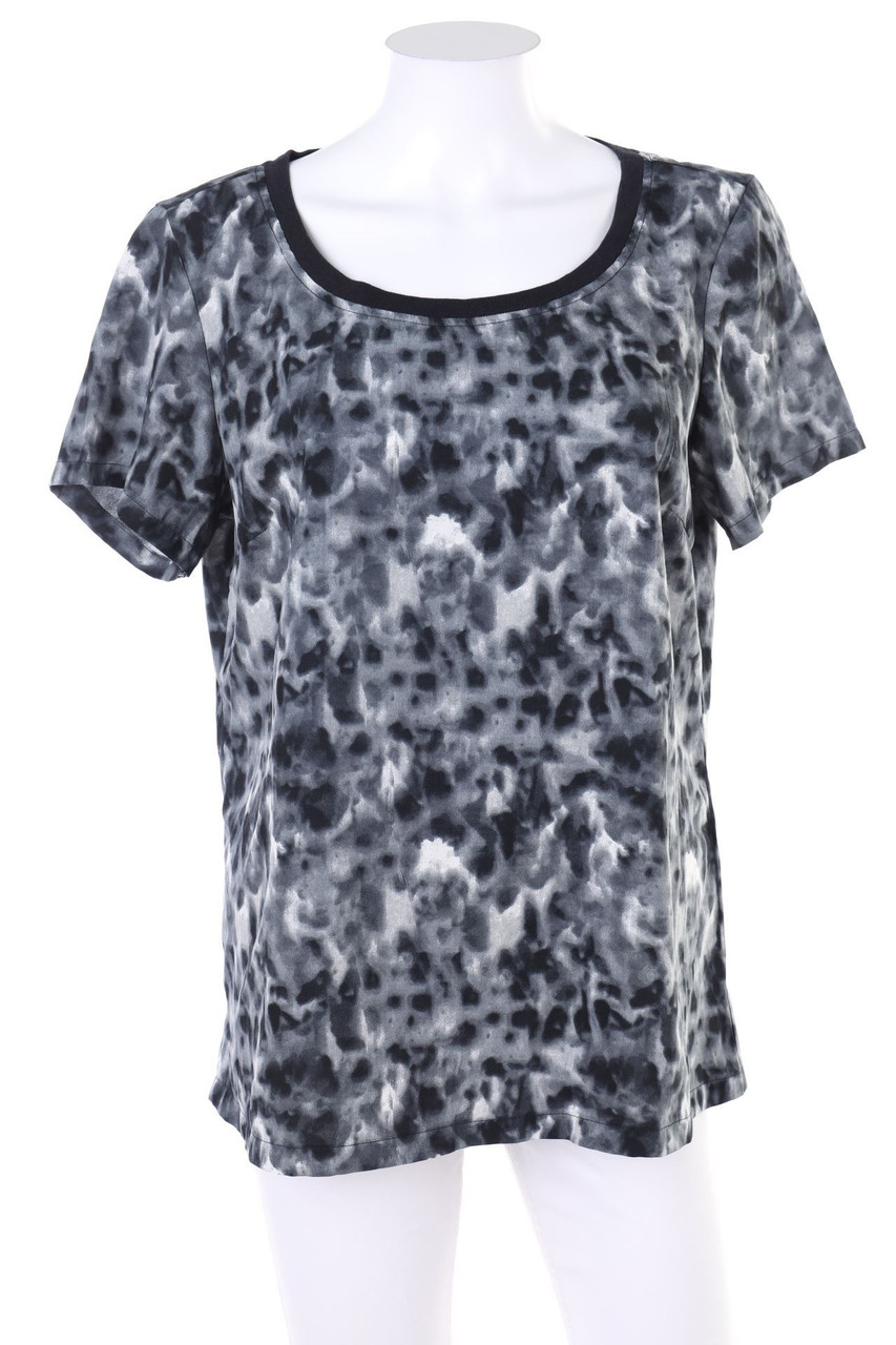 JAQUELINE DE YOUNG - Shortsleeve-Shirt with Animal Print - D 42