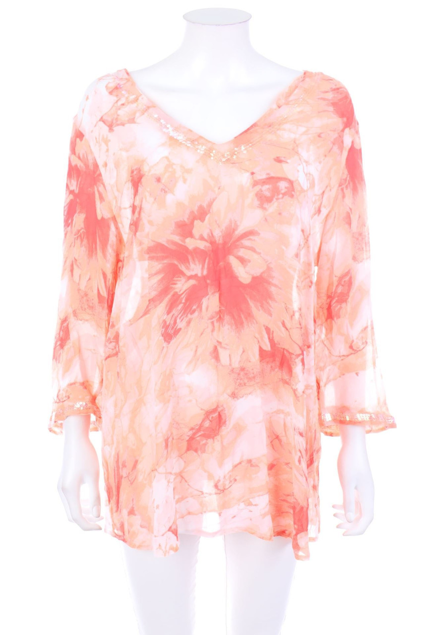olsen - Bluse mit Pailletten - D 44