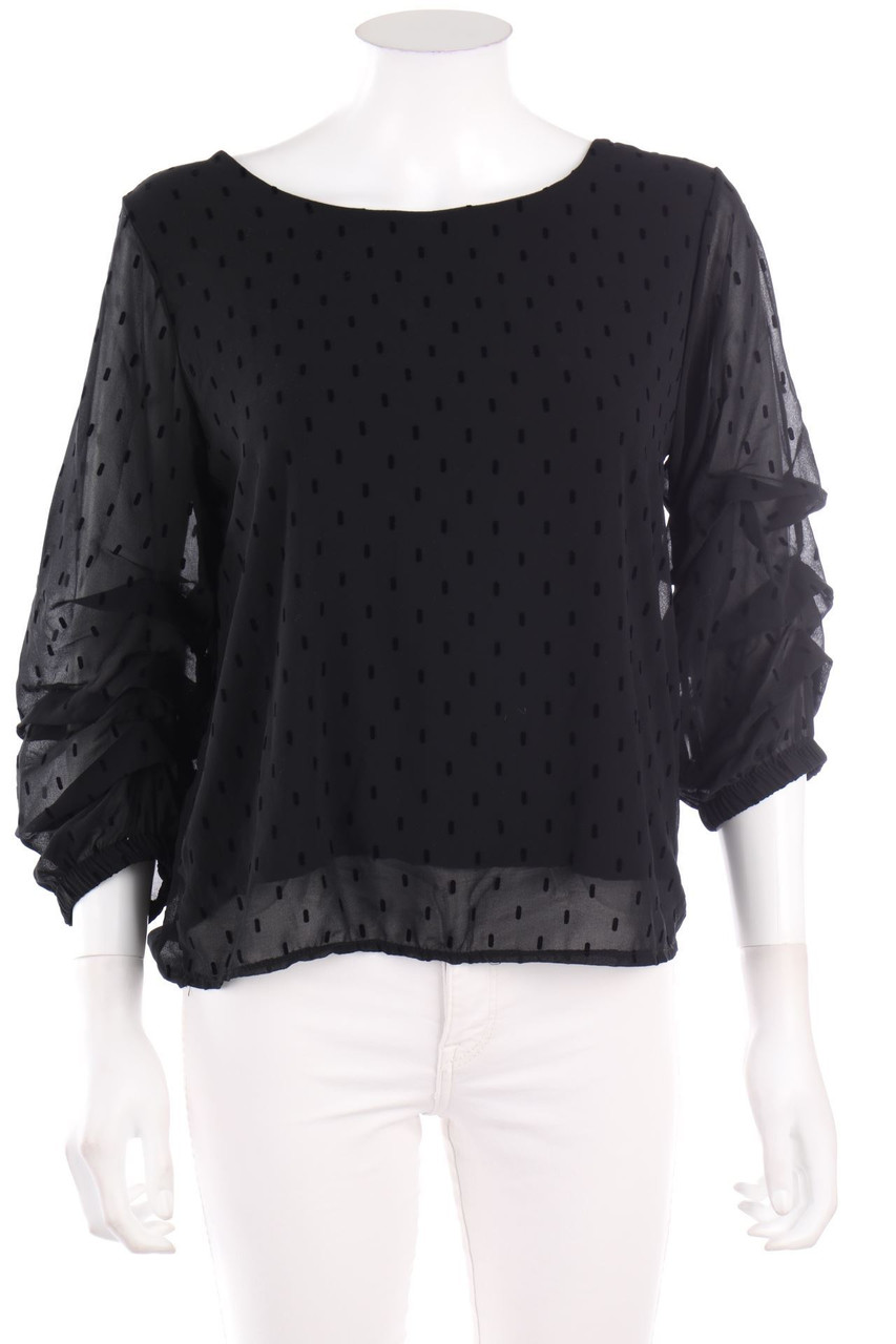 No Label - Blouse with Ruffles - L