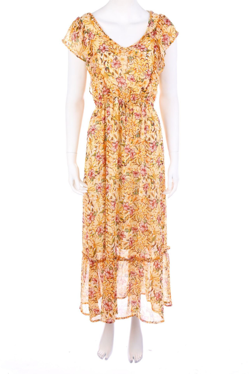 No Label - Maxi Dress with Volants - L