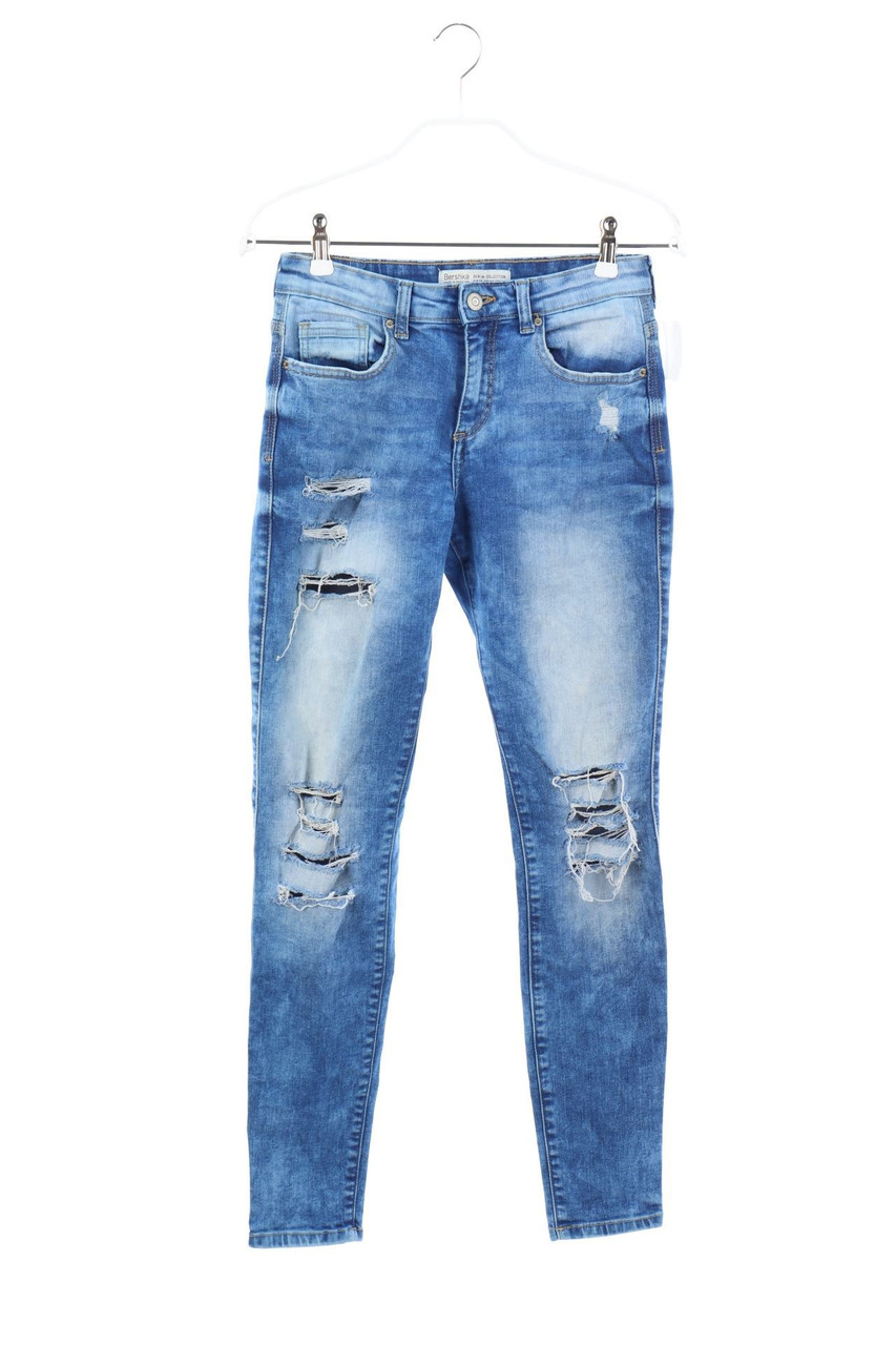 Bershka - Destroyed Skinny-Jeans - D 34