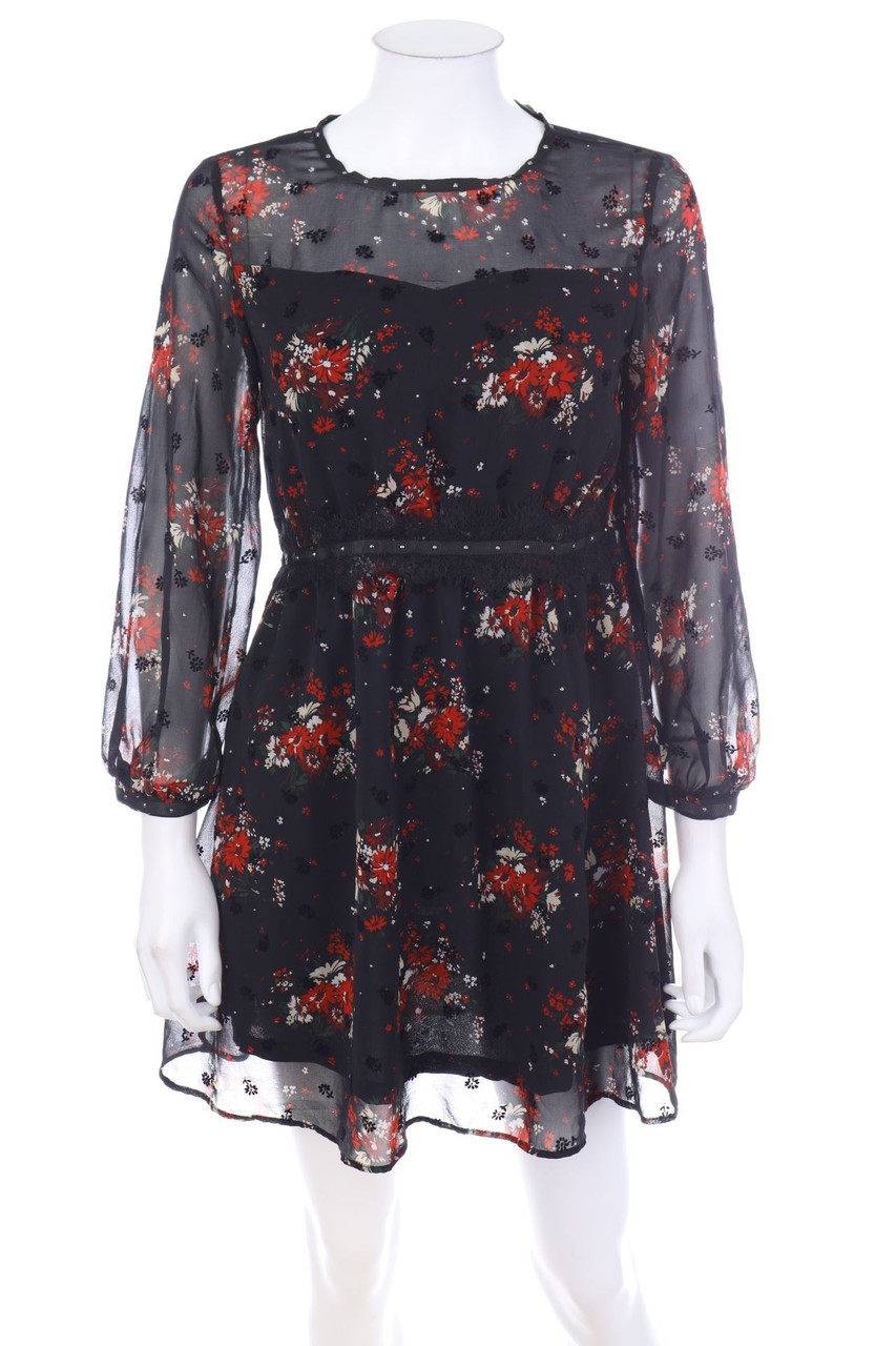ZARA - Kleid mit Blumen-Print - XS