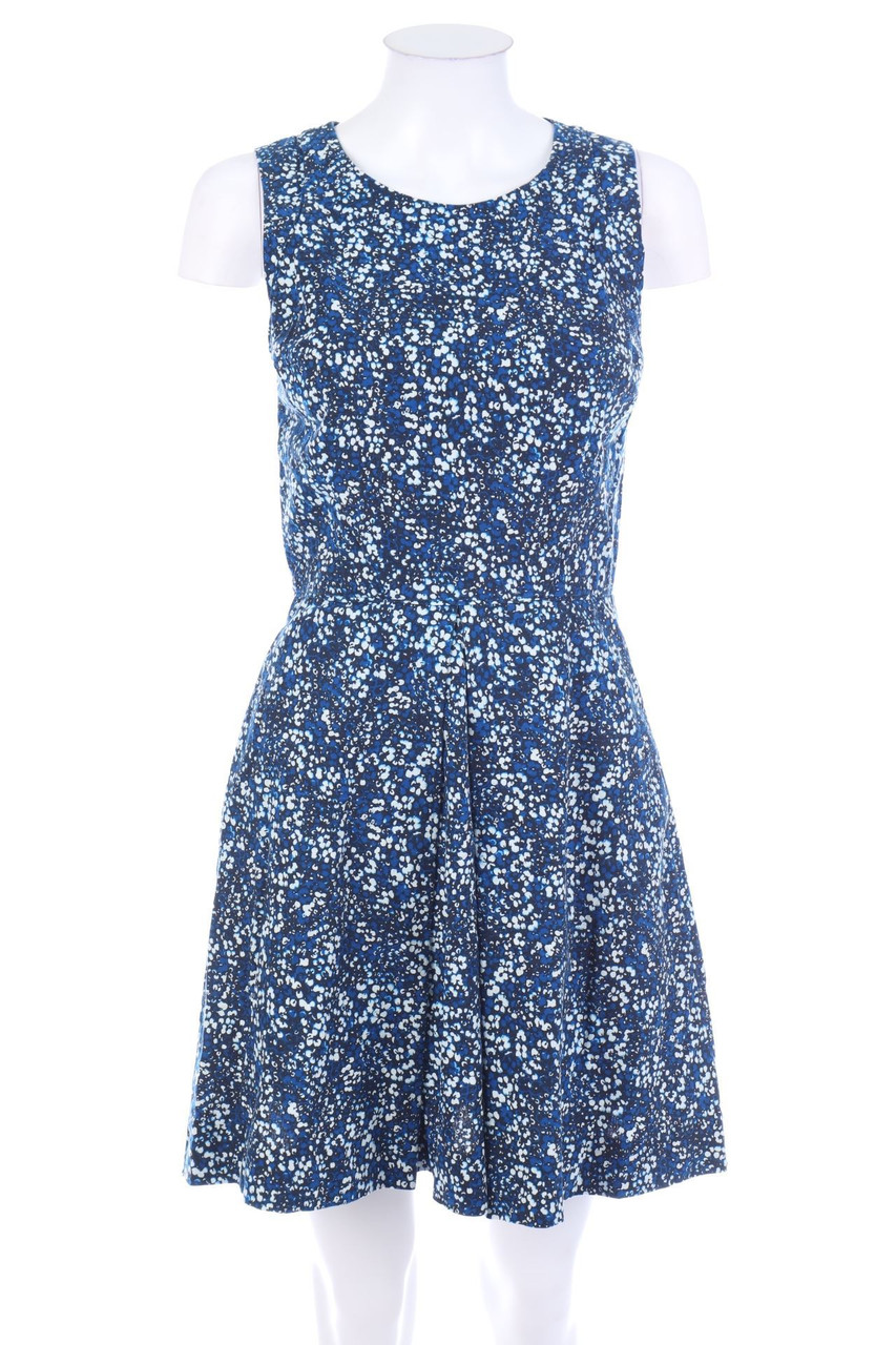 GAP - Skater-Kleid mit Blumen-Print aus Leinen-Mix - D 32