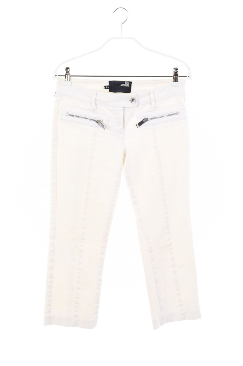LOVE MOSCHINO - Y2K-Cropped Jeans mit Zipper - D 34
